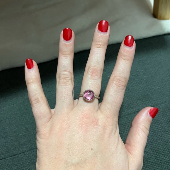 Blush Poetic droplet ring - Picture 3 of 4